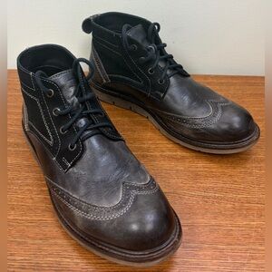 Bed Stu Capacity Chukka Boot Black Garment Dye Crust Suede/Leather Mens Size 8.5